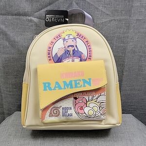 Naruto Icharaku Ramen NWT Mini backpack School Bag Anime- READ